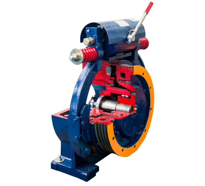 永磁同步無齒曳引機(jī)解剖模型