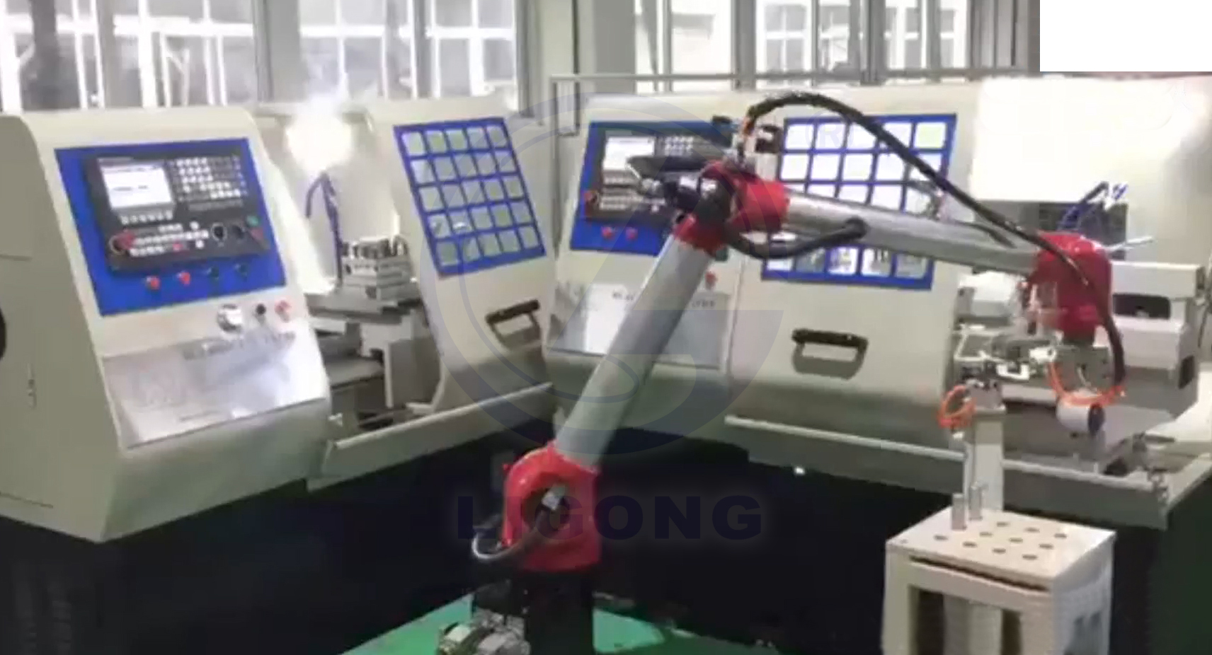 工業(yè)機器人機床上下料