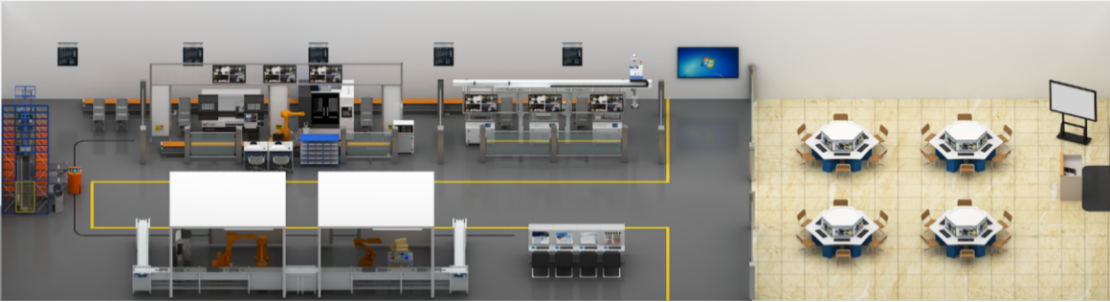 LGJ-SJ14智能機(jī)器人個(gè)性化定制多智能體生產(chǎn)線