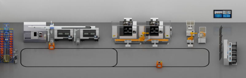 LGJ-SJ17智能機(jī)器人個性化定制多智能體生產(chǎn)線
