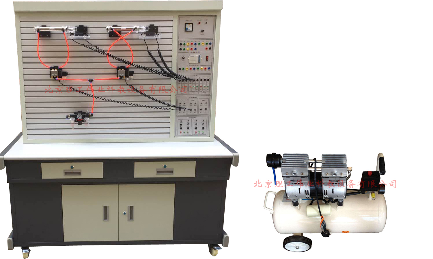透明氣壓傳動PLC實訓裝置