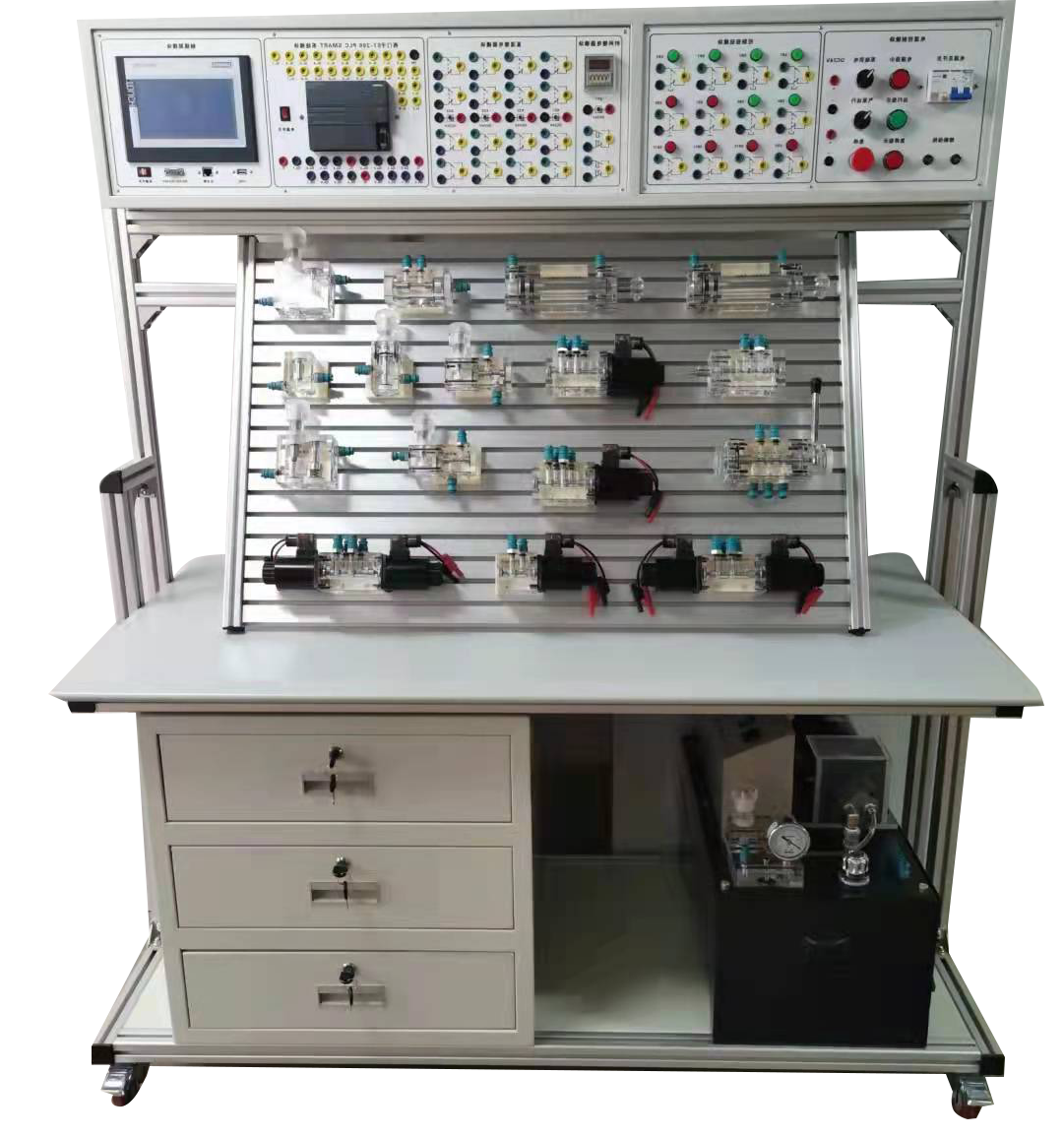 透明液壓傳動與PLC控制實(shí)訓(xùn)裝置